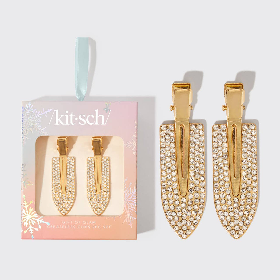 Creaseless Clips 2pc Set - Rhinestone